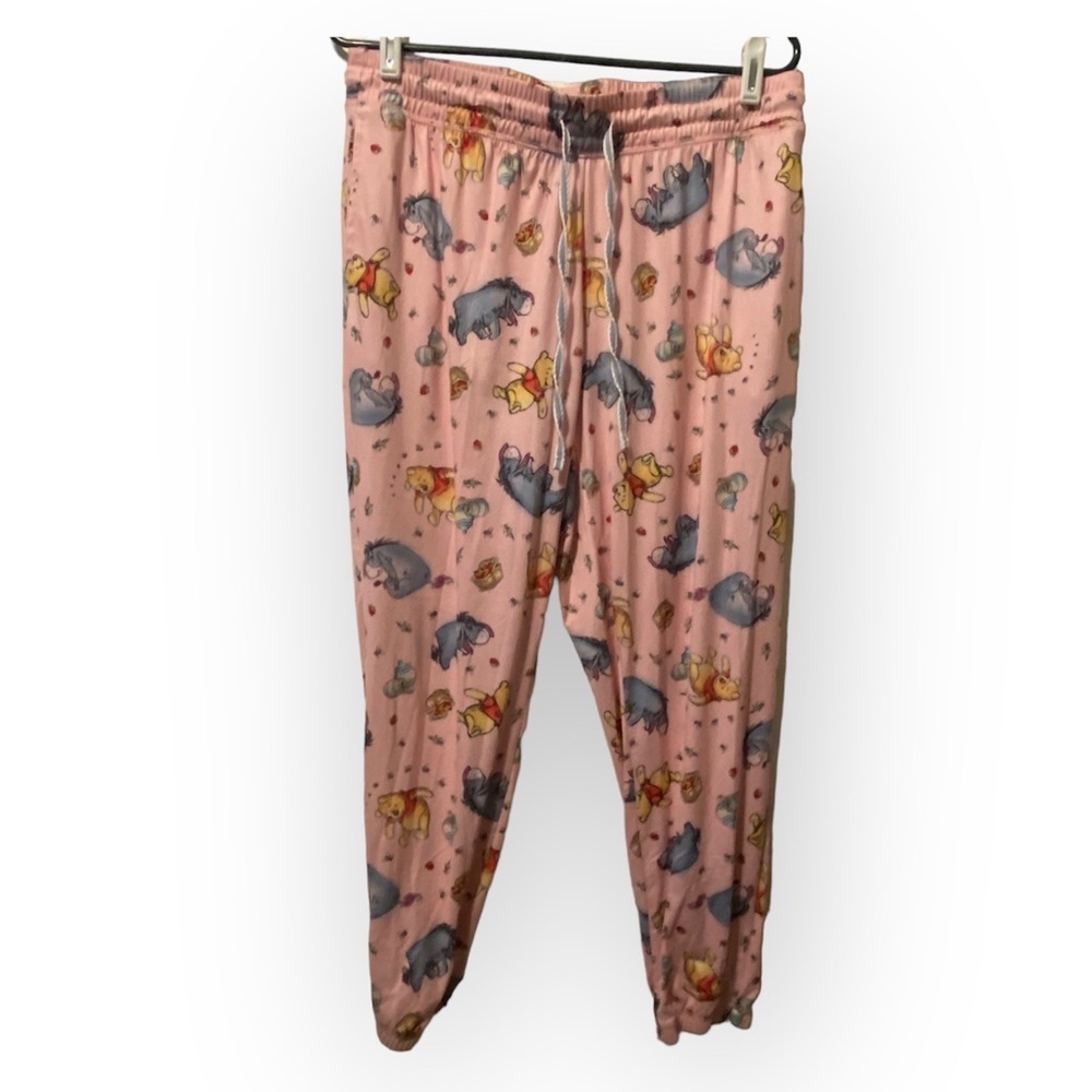 Disney Pajamas Woman’s Size L 12-14 Winnie The Pooh Pants With Draw String